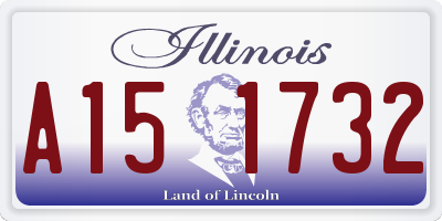 IL license plate A151732