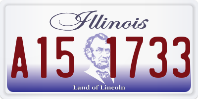 IL license plate A151733