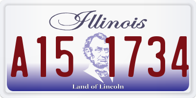 IL license plate A151734