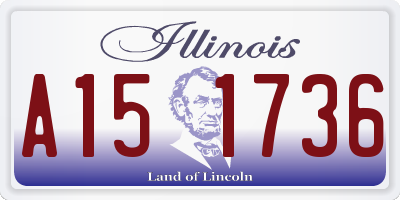 IL license plate A151736