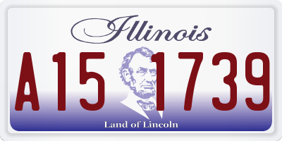 IL license plate A151739