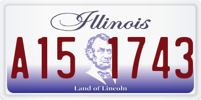 IL license plate A151743