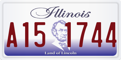 IL license plate A151744
