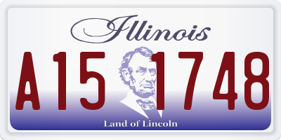 IL license plate A151748