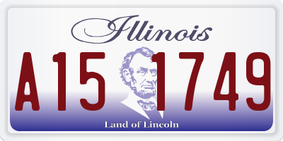 IL license plate A151749