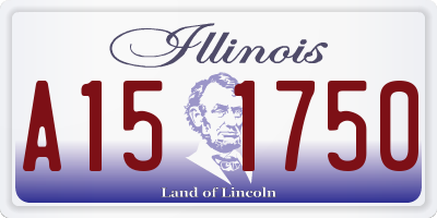 IL license plate A151750