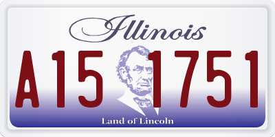 IL license plate A151751