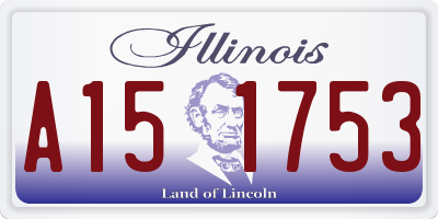 IL license plate A151753