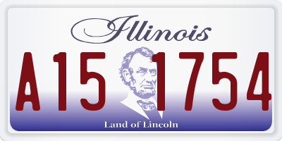 IL license plate A151754