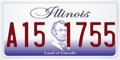 IL license plate A151755