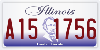 IL license plate A151756