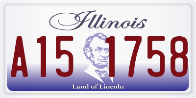 IL license plate A151758