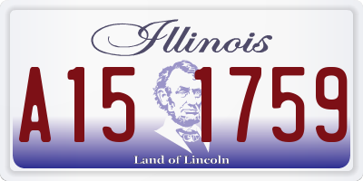 IL license plate A151759