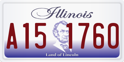 IL license plate A151760