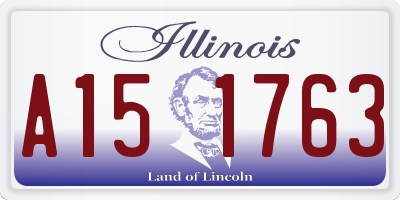 IL license plate A151763