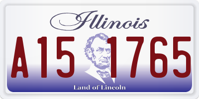 IL license plate A151765