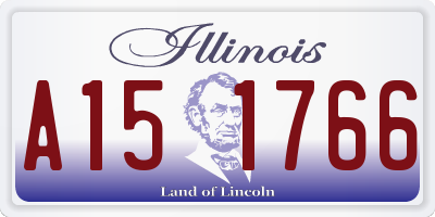 IL license plate A151766