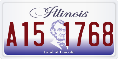 IL license plate A151768