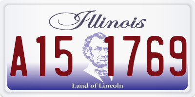 IL license plate A151769