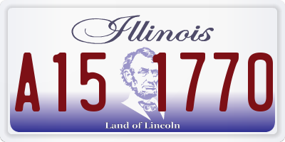IL license plate A151770