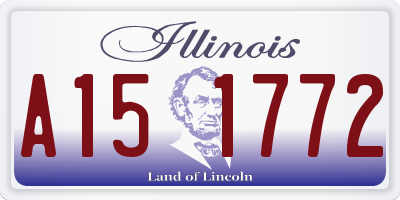 IL license plate A151772