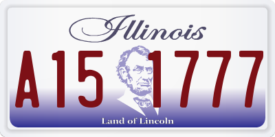 IL license plate A151777