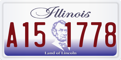 IL license plate A151778