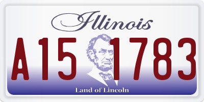 IL license plate A151783