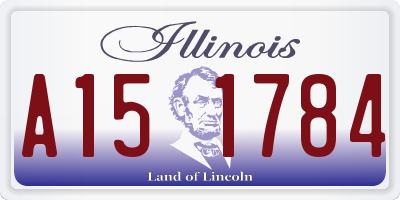IL license plate A151784