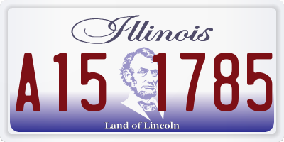 IL license plate A151785