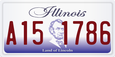 IL license plate A151786