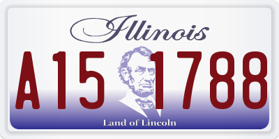 IL license plate A151788