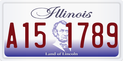 IL license plate A151789