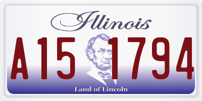IL license plate A151794