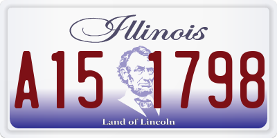 IL license plate A151798