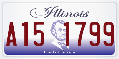 IL license plate A151799