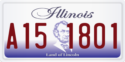 IL license plate A151801