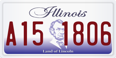 IL license plate A151806