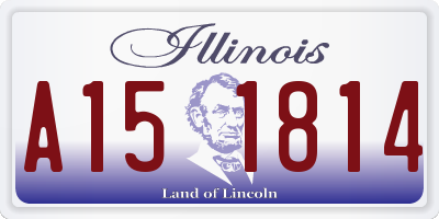 IL license plate A151814