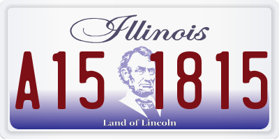 IL license plate A151815