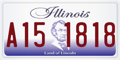 IL license plate A151818