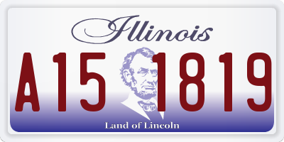 IL license plate A151819