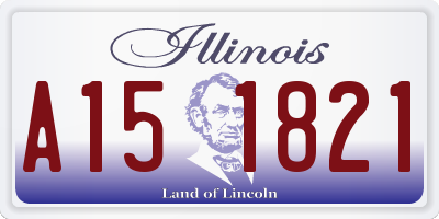 IL license plate A151821