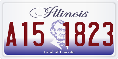 IL license plate A151823