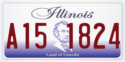 IL license plate A151824