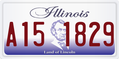 IL license plate A151829