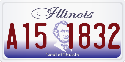 IL license plate A151832