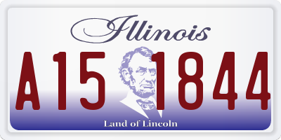 IL license plate A151844
