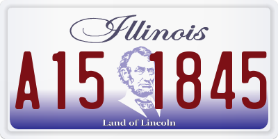 IL license plate A151845