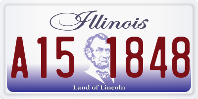 IL license plate A151848